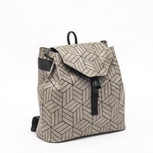 Jednoduchý trendy batoh šetrný k životnímu prostředí Velkokapacitní taška s geometrií diamantového vzoru