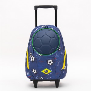 Football Student Trolley Backpack Large Kapasiteit Sports Bag