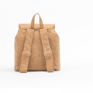 Ekologický, prírodný, drevozrnný papierová tkanina Antikorózny Odolný módny dievčenský vyklápací batoh