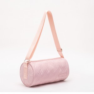 फॅशनची गुलाबी कॅज्युअल लेडीची क्विल्टेड शोल्डर बॅग