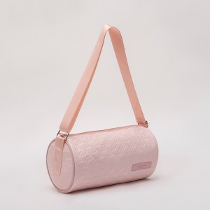 Fashion pink casual lady's ultrasonic shoulder bag