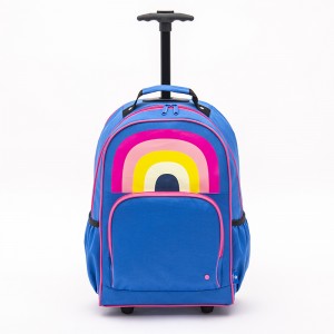 Rainbow Student Trolley Rugzak Mode Grote Capaciteit Schooltas Serie