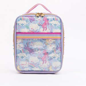Unicorn sequin kids lunch bag