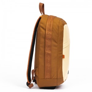 leisure fashion RPET fabric backpack simple at recyclable Eco-friendly na may Jacquard ribbon
