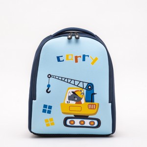 Милий дитячий рюкзак із зображенням мультфільму, дитяча неопренова сумка, м’який повітропроникний кран-друк