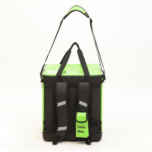 2022 new design green multi-functional large capacity food delivery backpack