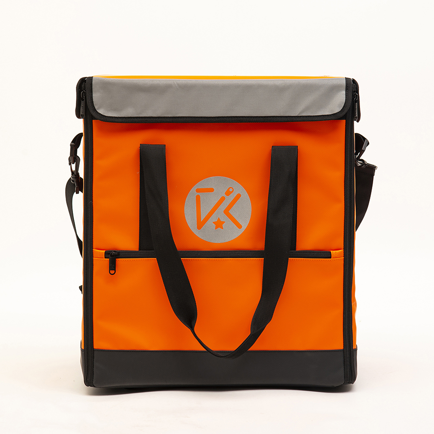 2022 new design orange multi-functional large capacity food delivery backpack (1)