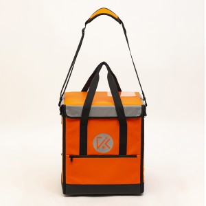 2022 new design orange multi-functional large capacity food delivery backpack