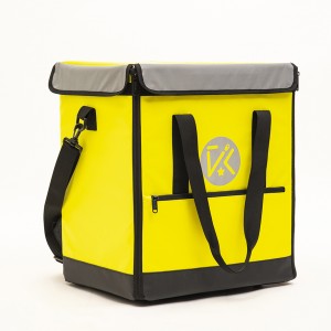 2022 new design yellow multi-functional large capacity food delivery backpack