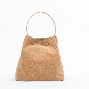Модна дамска чанта от рециклирана естествена печатна хартия, устойчива на разкъсване плат с дървесни зърна, шнур, модна чанта