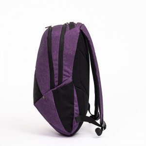 Woman laptop hiking backpack