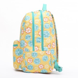 Yellow Lemon 17 Inch Kids Backpack School Children Book Bag Lightweight Daypack For Boys Girls