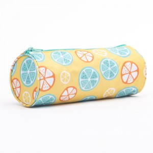 Yellow Lemon Pencil Case Holder Zipper Pen Bag Pouch Students Stationery Cosmetic Bag