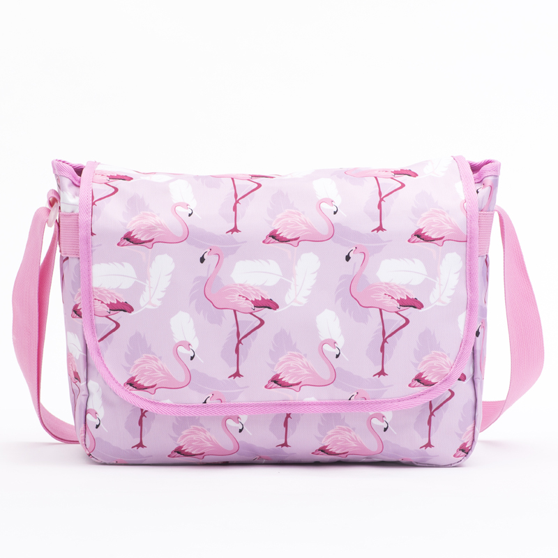 Pink Flamingo Laptop Shoulder Crossbody Bag for Men Women Teens Featured Image