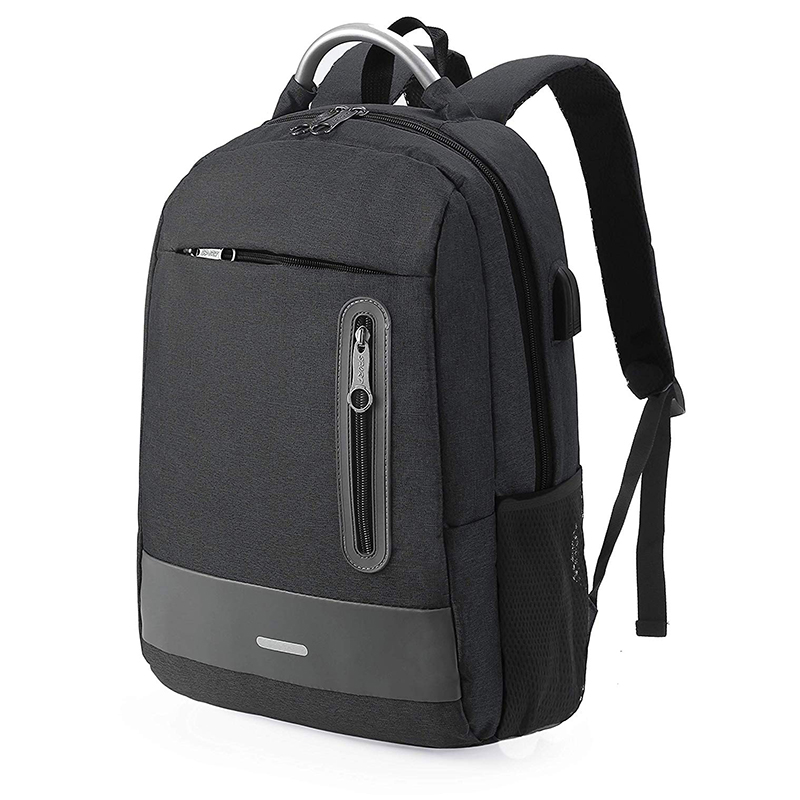 Travel Laptop Backpack, Water-Resistant Business Computer Backpack with USB Charging Port & Headphone Interface for Men, Women, Teenagers – Fits 15.6inch Laptop (Black) Featured Image