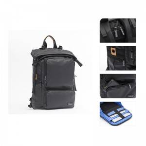 Roll Top Business Backpack 15.6 inch Laptop Bag and Anti-Theft tablet Rucksack