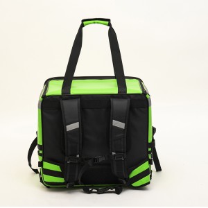 Dako nga gidak-on bag-ong disenyo multi-functional dako nga kapasidad green nga food delivery backpack