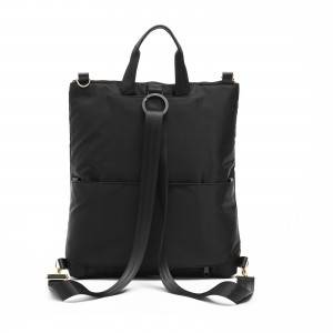 Fashion simple black woman shoulder bag