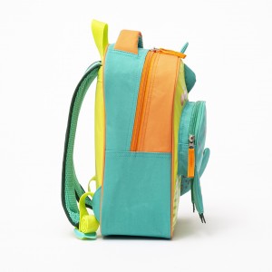 New design cute stereoscopic green crocodile kids bag