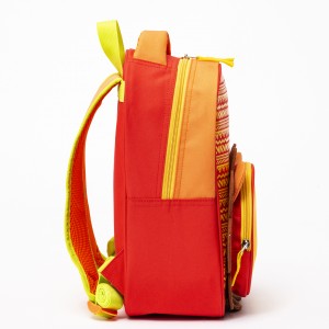 New design cute stereoscopic orange tiger kids bag