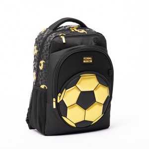 Fotbalová školní taška s potiskem zlaté fólie (velká velikost)