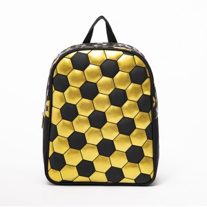 Gold Foil printing Soccer Schoolbag( small size)