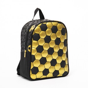 Gold Foil printing Soccer Schoolbag( small size)