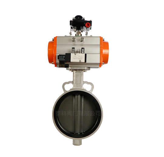 The working principle of pneumatic wafer butterfly valve!