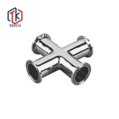 STAINLESS STEEL SANITARY CLAMPED CROSS JOINT