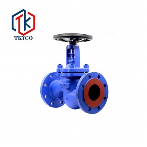 Why should the stop valve have low inlet and high outlet?