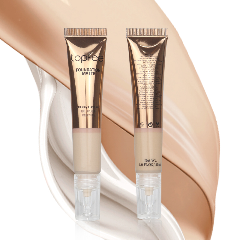 Topfeel Coverage Foundation for Oily Skin Bb Cream Professional Mate Face Concealer Makeup