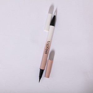 ຂາຍສົ່ງ Vegan Waterproof Eyeliner ແມ່ຍິງແຕ່ງຫນ້າ Smudge Proof Dual-end Eyeliner Pencil ຜູ້ຜະລິດ