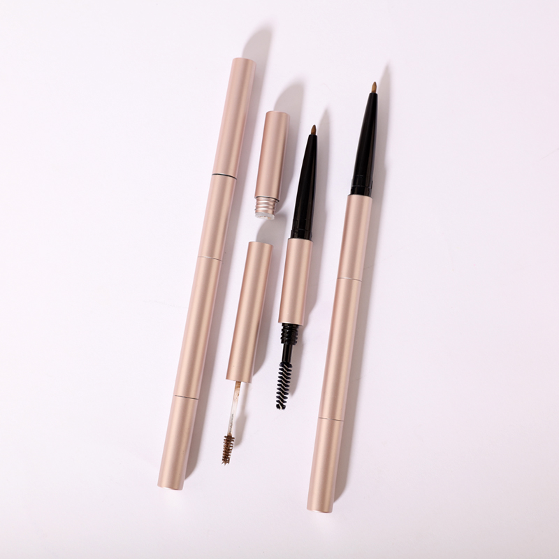 Creion pentru sprâncene 3 în 1 Producător de machiaj pentru ochi vegan, fără cruzime, cu aspect natural