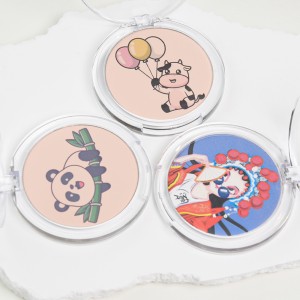 3D Spray-painted Pressed Powder Eyeshadow Highlighter Oil Control Matte Natural Face Makeup