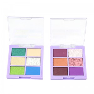 China Soft Pink Eyeshadow Palette Manufacturers –  6C Vegan OEM Customized Eyeshadow Palette  – Topfeel