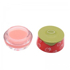 OEM All Natural Lip Gloss Base Suppliers –  Strawberry Moisturizing Cute Cup SPF Oil Film Lip Balm  – Topfeel
