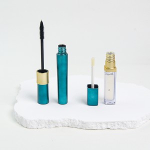 Set de maquillaxe para labios e ollos Ingredientes botánicos Mascara Lip Balm Lip Oil