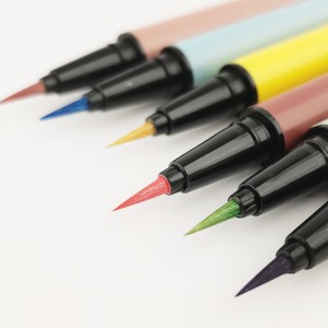 Bolígrafo delineador de ollos con purpurina de 6 cores Fabricantes de delineadores líquidos pigmentados