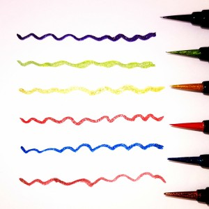 6 Colors Glitter Eyeliner Pen Истеҳсолкунандагони Eyeliner моеъи баланди пигментӣ