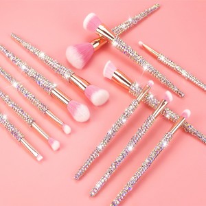 Glitter Makeup Brushes Set Propesyonal na Cosmetics Beauty Tool Pribadong Label
