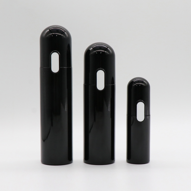 Wholesale Price Custom Cosmetic Jars - Capsule Shape Black Plastic 40ml 130ml 160ml PETG Cosmetic Lotion Pump Bottle – TOPFEEL PACK