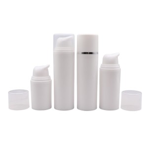 PA26 15ml 30ml 50ml Simple Recycled PP Airless Bottle with Snap on Pump