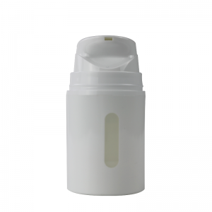 PA66 50ml PCR Eco-friendly Airless Pump Bottle with Window