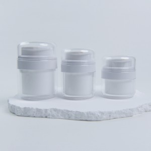 PJ77 15g 30g 50g Double Wall Refillable Airless Cream Jar