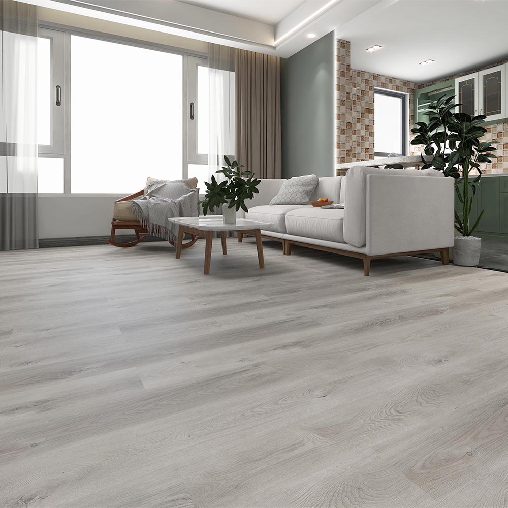 Light Grey Wooden SPC Click Flooring