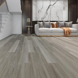 Svijetlo sivi drveni pod s čvrstim jezgrom Click Flooring