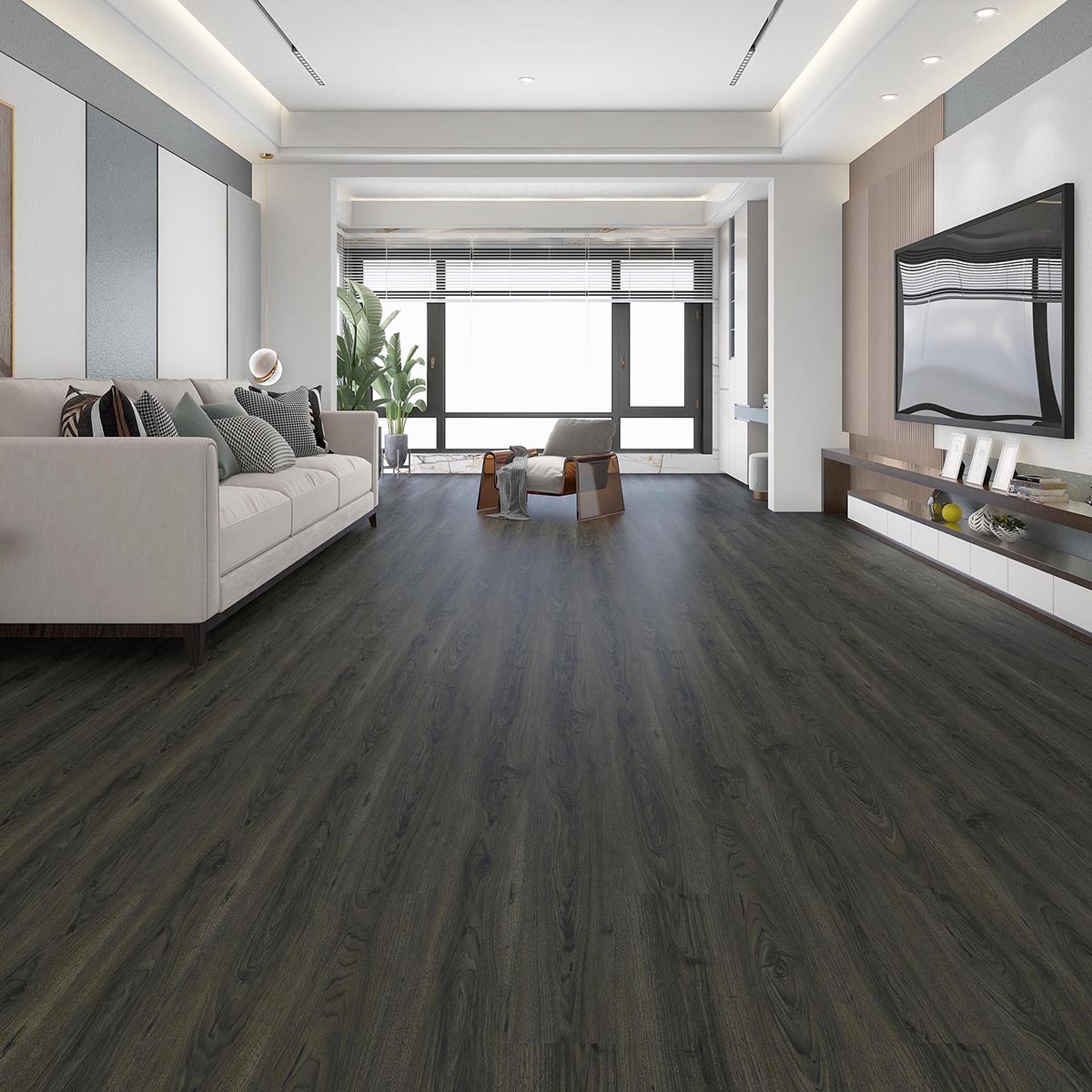 Modern Grey family-safe SPC floor Featured Image