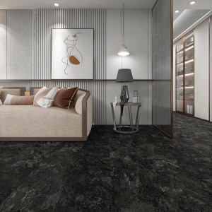 100% Original Spc Interlocking Flooring - Dark Slate Grain SPC Click Flooring Tile – TopJoy