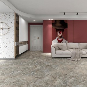 Light Grey Marble Grain SPC Click Flooring Tile