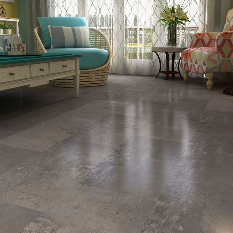 New Trend Industrial Style Cement Concrete Look SPC Flooring Featured Image